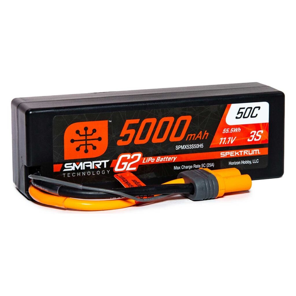 Spektrum Smart G2 LiPo 3S 11,1 V 5000 mAh 50C Hardcase, konektor IC5