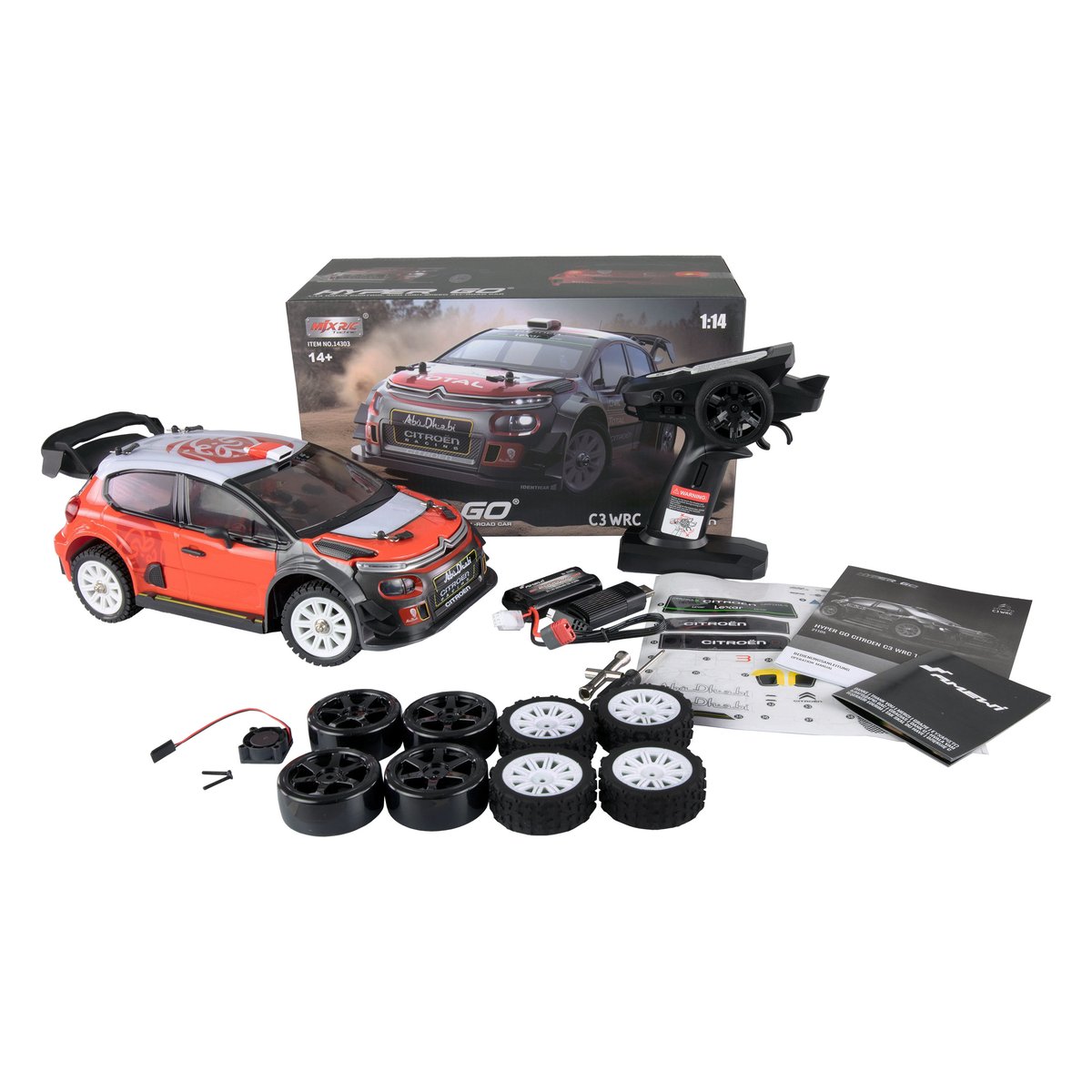 Amewi Hyper Go Citroën C3 WRC 1:14 RTR – RC rally/drift auto 4WD brushless s gyrom