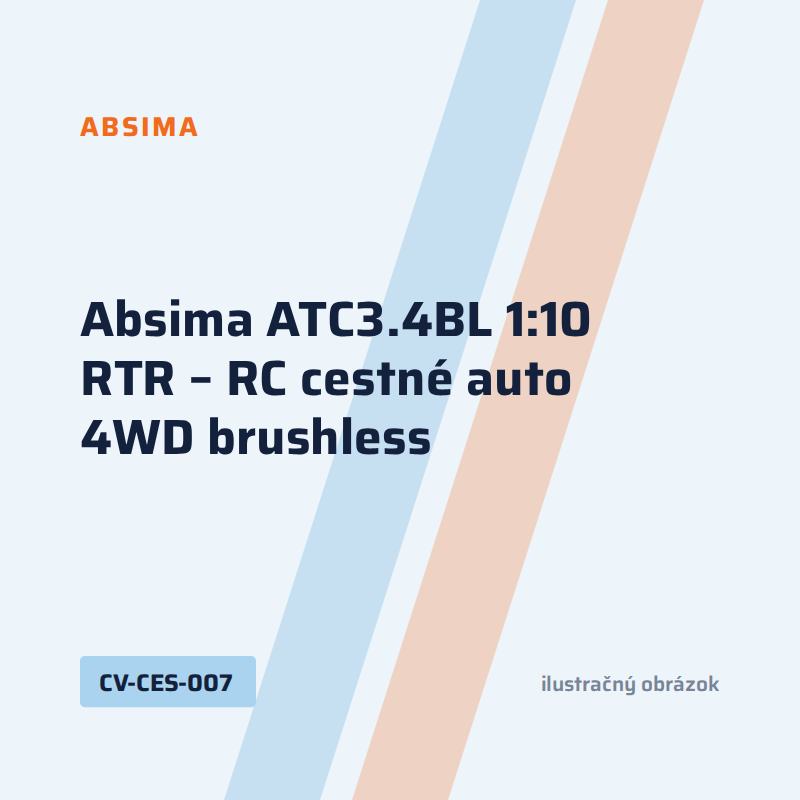 Absima ATC3.4BL 1:10 RTR – RC cestné auto 4WD brushless