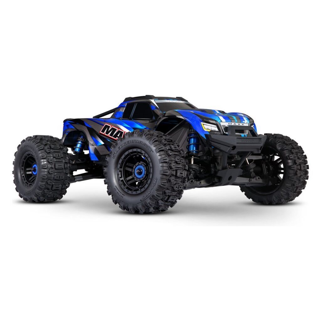 Traxxas Maxx WideMaxx 4S 1:10 – brushless monster truck RTR, modrý (89086-4)