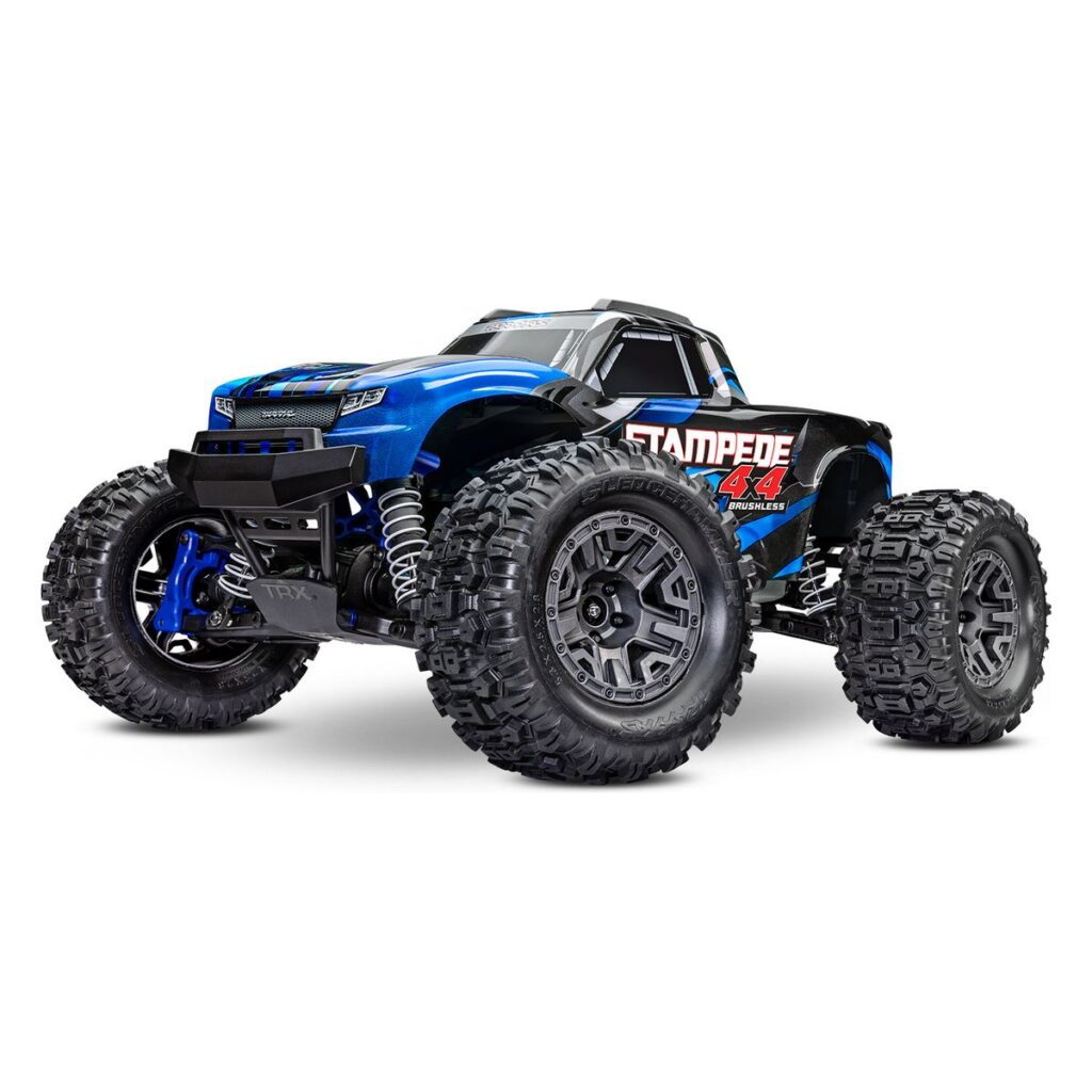 Traxxas Stampede 4X4 BL-2s 1:10 – brushless monster truck RTR, modrý (67154-4)